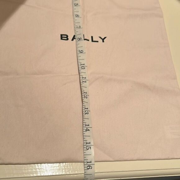 Bally Logo Dustbag White Drawstring Top Dust Cover Storage Gift Bag Travel - Picture 4 of 6